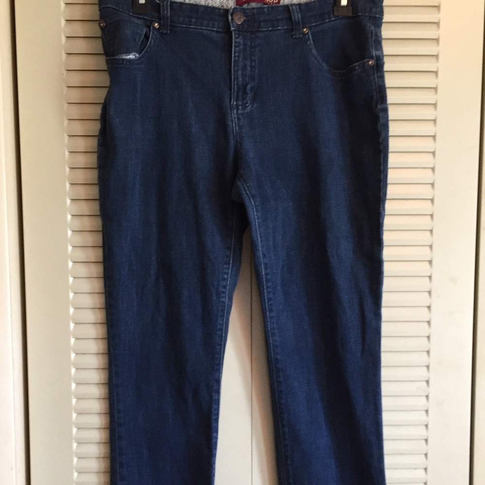 Izod Matchstick 14 Darkwash medium rise jeans
